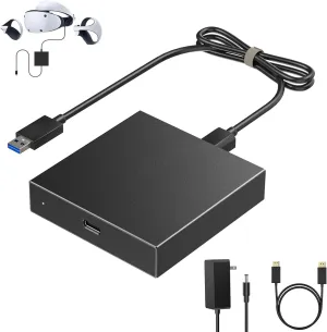 PSVR2 PC Adapter -Expanded Library of Games That can be Played on PS VR2,Includes: PSVR2 Accessories Kit, DP Cable