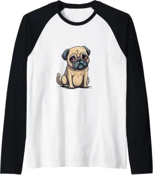 Pugster Adorable Your Love for your K-9 Raglan Baseball Tee
