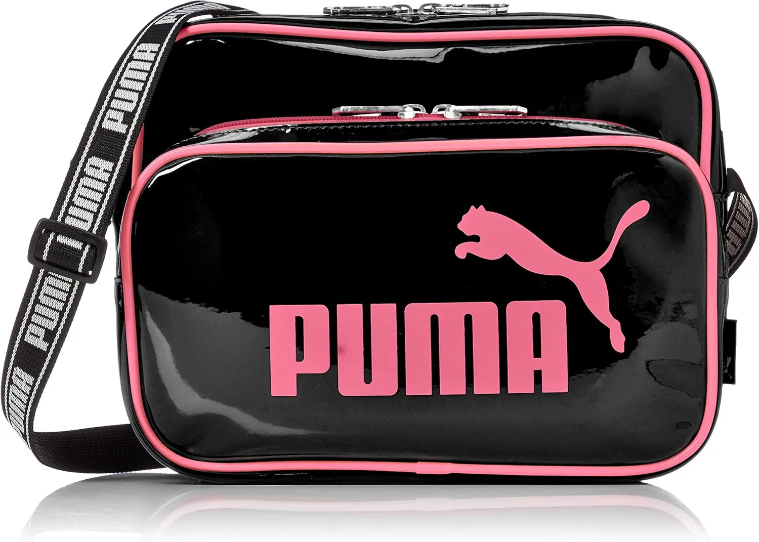 PUMA J20072 Horizontal Enamel Mini Shoulder Bag