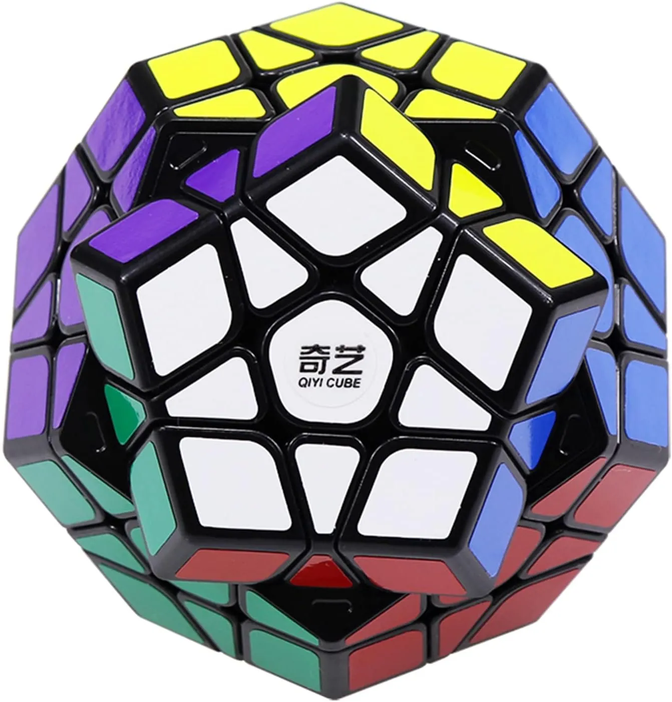 QYTOYS Toys Megaminx Speed Cube Puzzle Toy,Pentagonal Dodecahedron Magic Puzzle Toy,Brain Teaser QiHeng ABS Square Cube (Sticker 3X3)