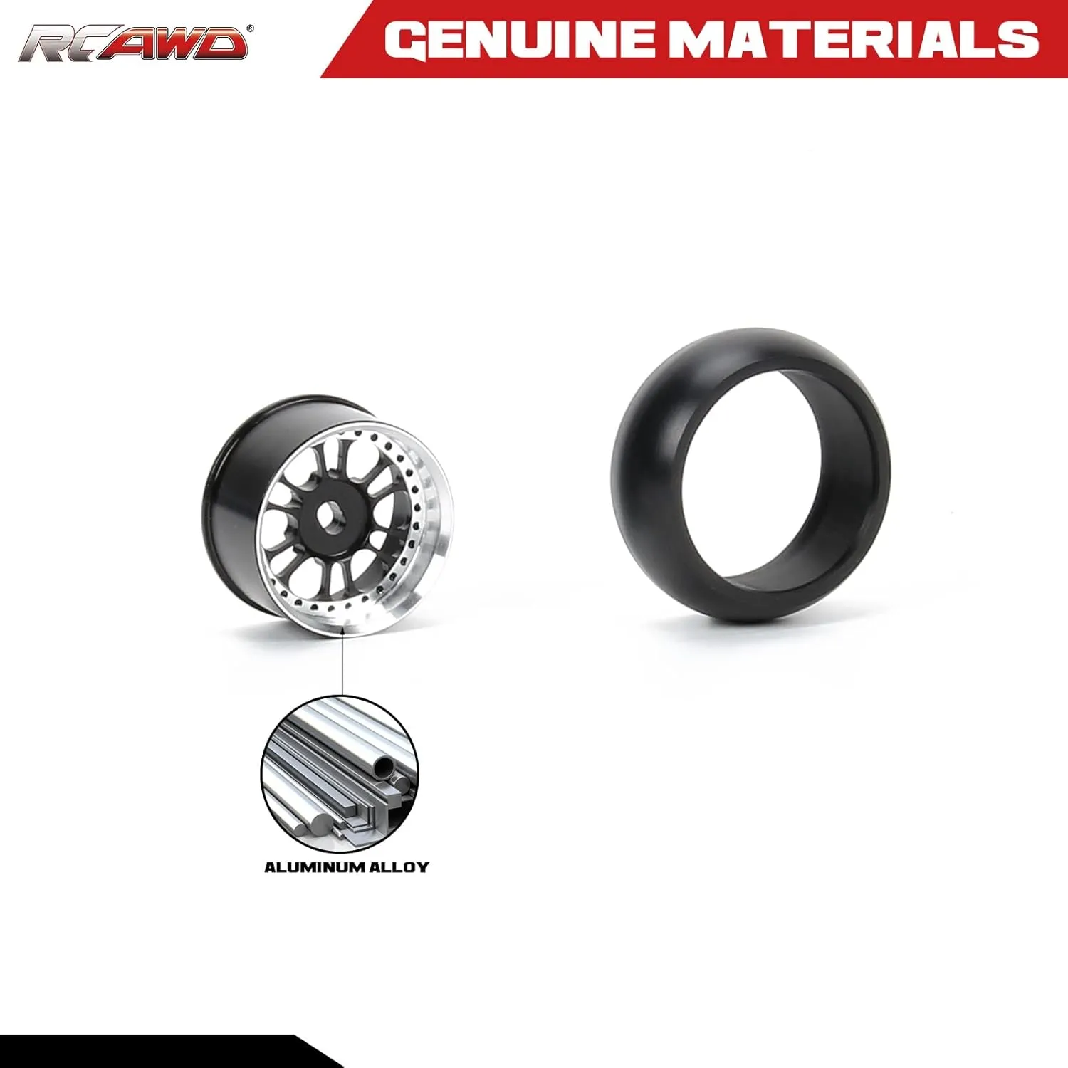 RCAWD 4X Alloy Rim Wheel Classic Drift Tire for Rc Hobby Model Car 1/28 Wltoys K969 K989 P929 Drift Rally Kyosho Mini-Z Mini-Q Mini-D(Black)