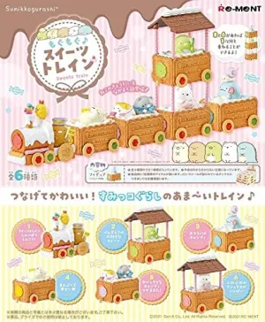 Re-Ment Sumikko Gurashi Mogumogu Sweets Train, Box Product, 6 Types in Total, 6 Pieces