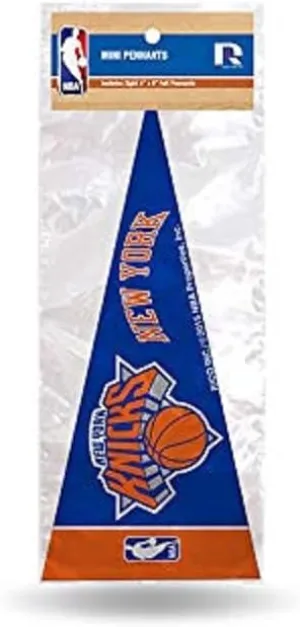 Rico Industries NBA Mini Pennant Set 4" x 9" Felt Mini Pennant Team Set (Includes 8 Pieces)