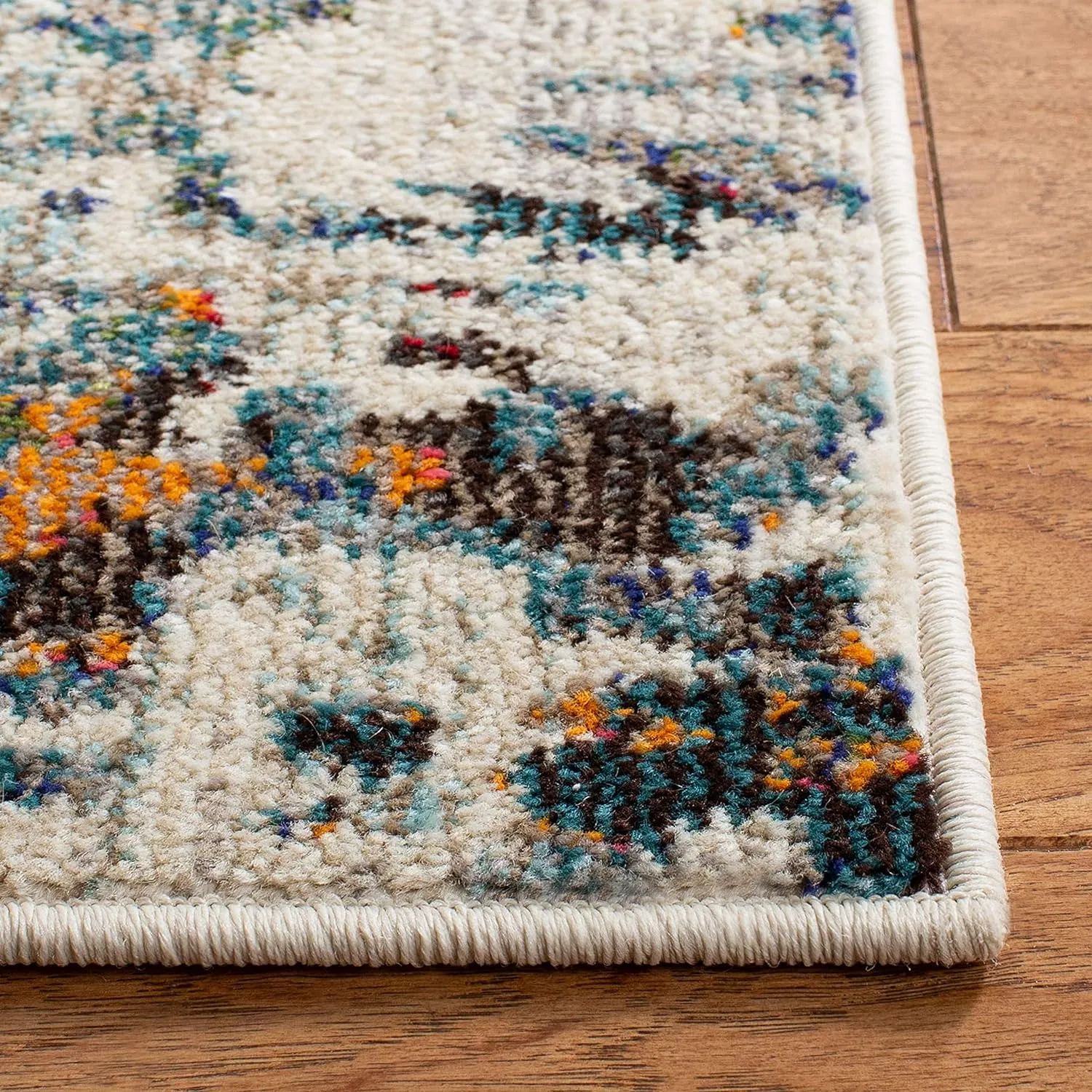 SAFAVIEH Area Rug 8x10 - Madison Collection - Large - Grey & Blue, Modern Abstract Design, Non-Shedding & Easy Cleaning, Ideal for Living Room, Bedroom, Office, Dining Space (MAD471F)