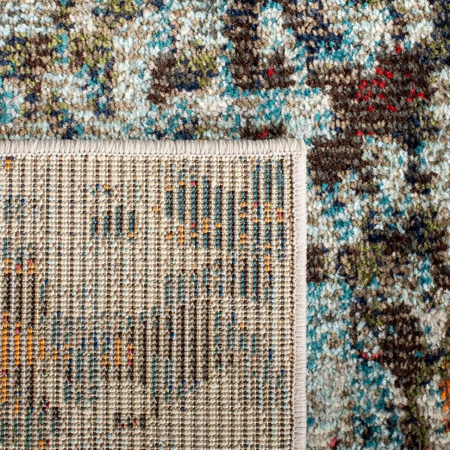 SAFAVIEH Area Rug 8x10 - Madison Collection - Large - Grey & Blue, Modern Abstract Design, Non-Shedding & Easy Cleaning, Ideal for Living Room, Bedroom, Office, Dining Space (MAD471F)