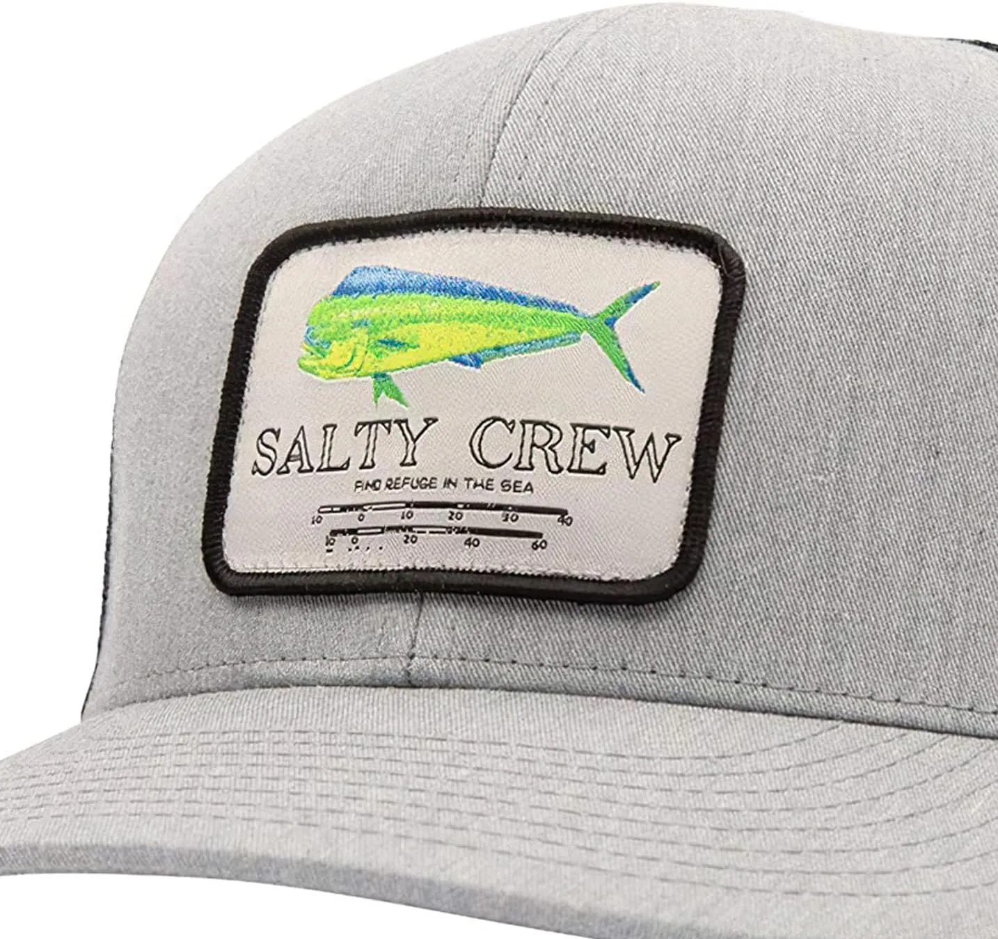 Salty Crew Men's Fish Logo Retro Trucker Hat - Unisex Adjustable Baseball Hat for Adults - Premium Cotton