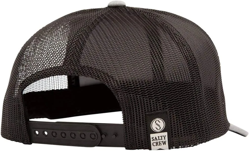 Salty Crew Men's Fish Logo Retro Trucker Hat - Unisex Adjustable Baseball Hat for Adults - Premium Cotton