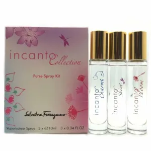 Salvatore Ferragamo Incanto Mini Set Edt 3x10ml - Charms, Shine & Bloom | Women’s Mini Perfumes Gift Set | Elegant Perfume Trio for Women | Luxurious Fragrance Collection