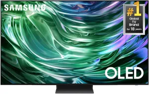 SAMSUNG 55-Inch Class OLED 4K S90D Series HDR  Smart TV w/Dolby Atmos, Object Tracking Sound Lite, Motion Xcelerator, Real Depth Enhancer, 4K AI Upscaling, Alexa Built-in (QN55S90D, 2024 Model)