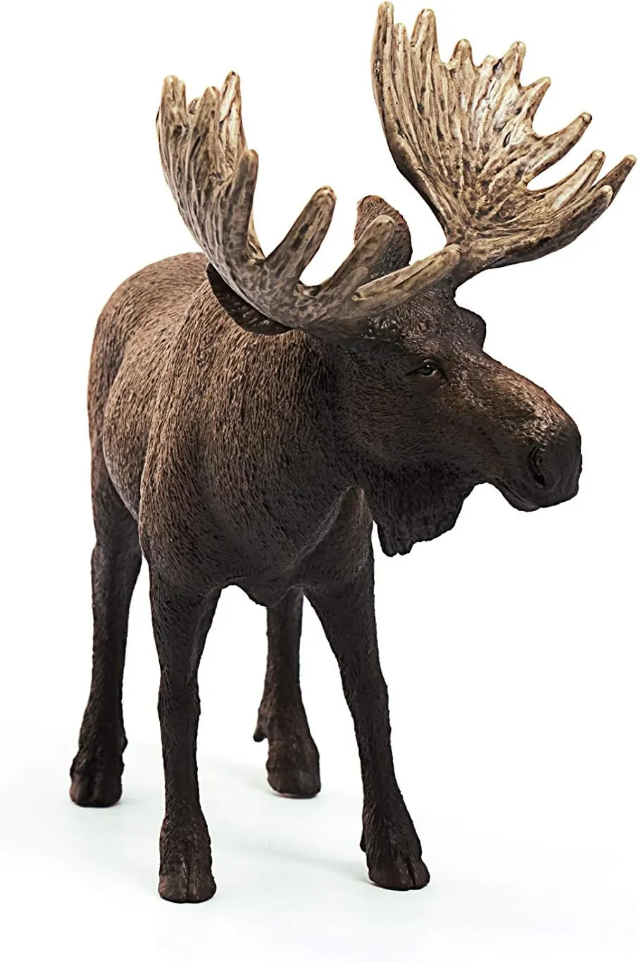 Schleich Wild Life Moose Bull Figurine - Wild Animal Toy Figurine, Durable for Education and Imaginative Play for Boys and Girls, Gift for Kids Ages 3 