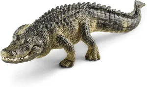 Schleich Wild Life Realistic Alligator Figurine with Movable Jaw - Detailed Alligator Toy Figure, Durable for Education and Fun Play, Perfect for Boys and Girls, Gift for Kids Ages 3 