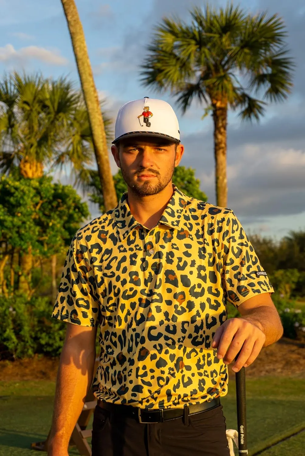 SHANKITGOLF Tiger Golf Hat Adjustable Rope Golf Hat Funny Golf