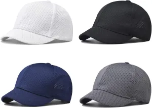 Short Brim Baseball Cap, Adjustable Plain Short Brim Workout Hat Fishing Hat Athletics Cap Running Hat