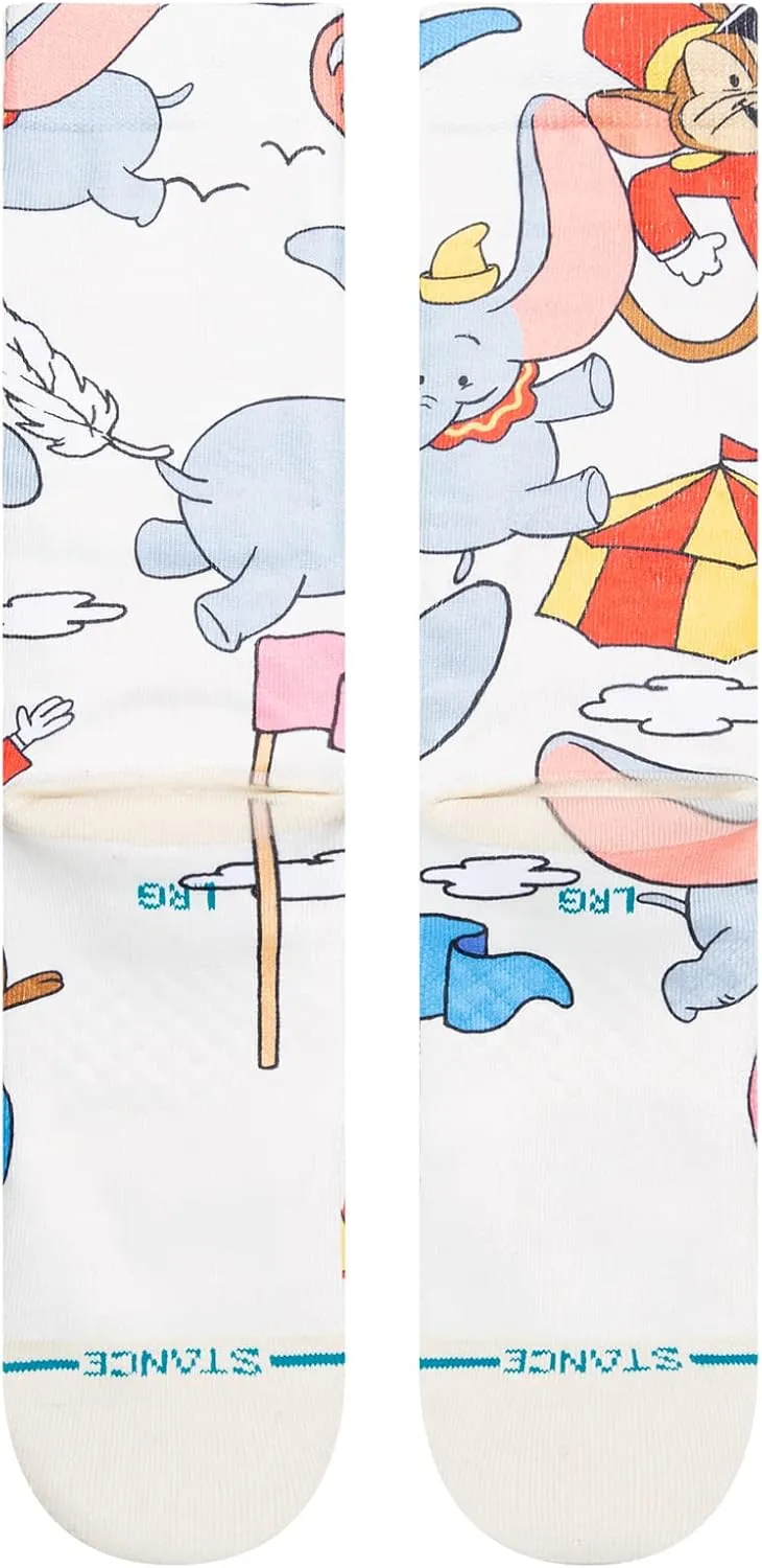 Stance Dumbo By Travis Crew Socks, Off White