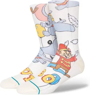 Stance Dumbo By Travis Crew Socks, Off White