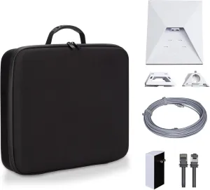 Starlink Mini Travel Case -Perfectly Fits Starlink Mini, Footpads, Adapters, Power Supply, Various Cables (Black)