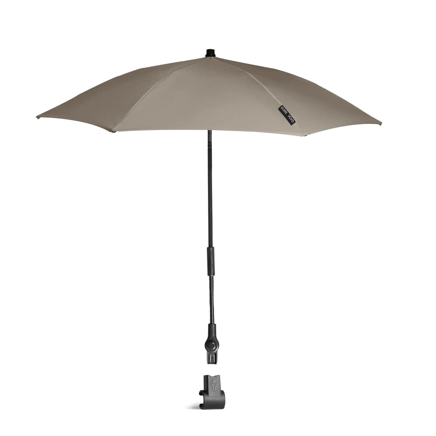 Stokke YOYO Parasol, Taupe - UPF 50  Protection - Compatible with The 0  Newborn Pack, Newborn Shell, Car Seat & 6  Color Pack
