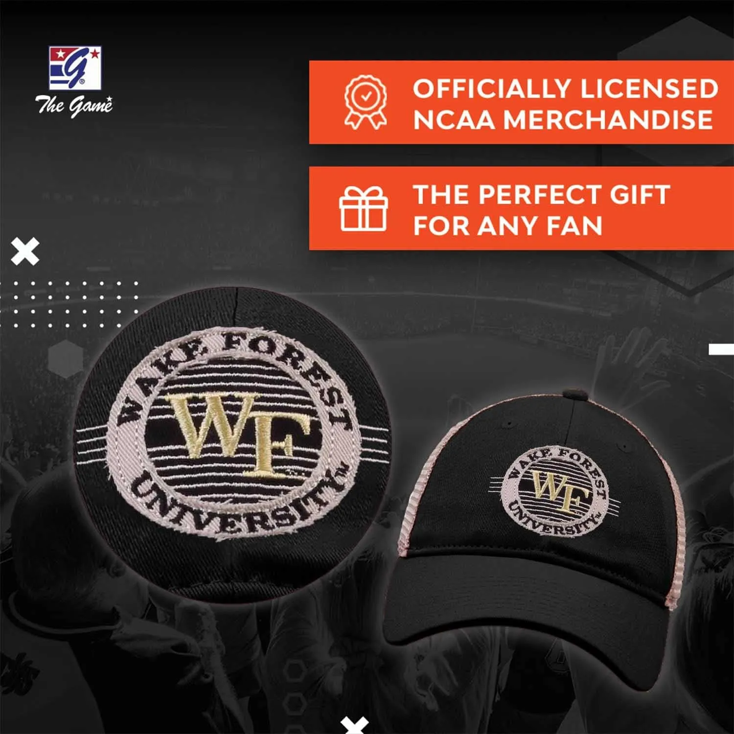 The Game NCAA Snapback - Patch Meshback - Classic Comfort - Adjustable Size - Let Everyone Know which Team You Support