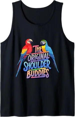 The Original Shoulder Buddies Parrot Macaw Pet Bird Lovers Tank Top