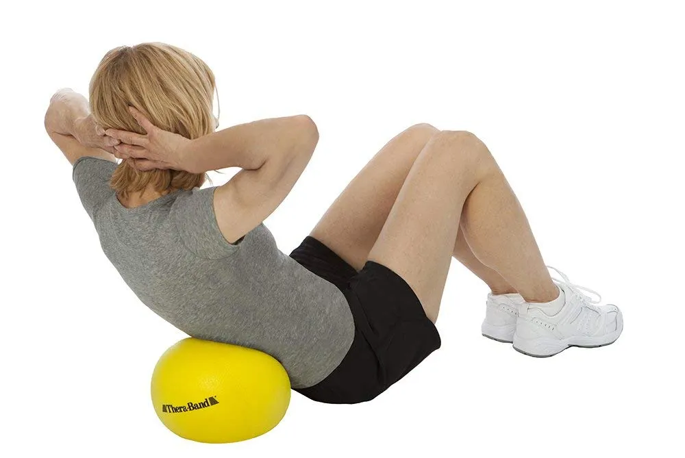 THERABAND Mini Ball, Small Exercise Ball for Yoga, Pilates, Abdominal Workouts, Shoulder Therapy, Core Strengthening, At-Home Gym & Physical Therapy Tool