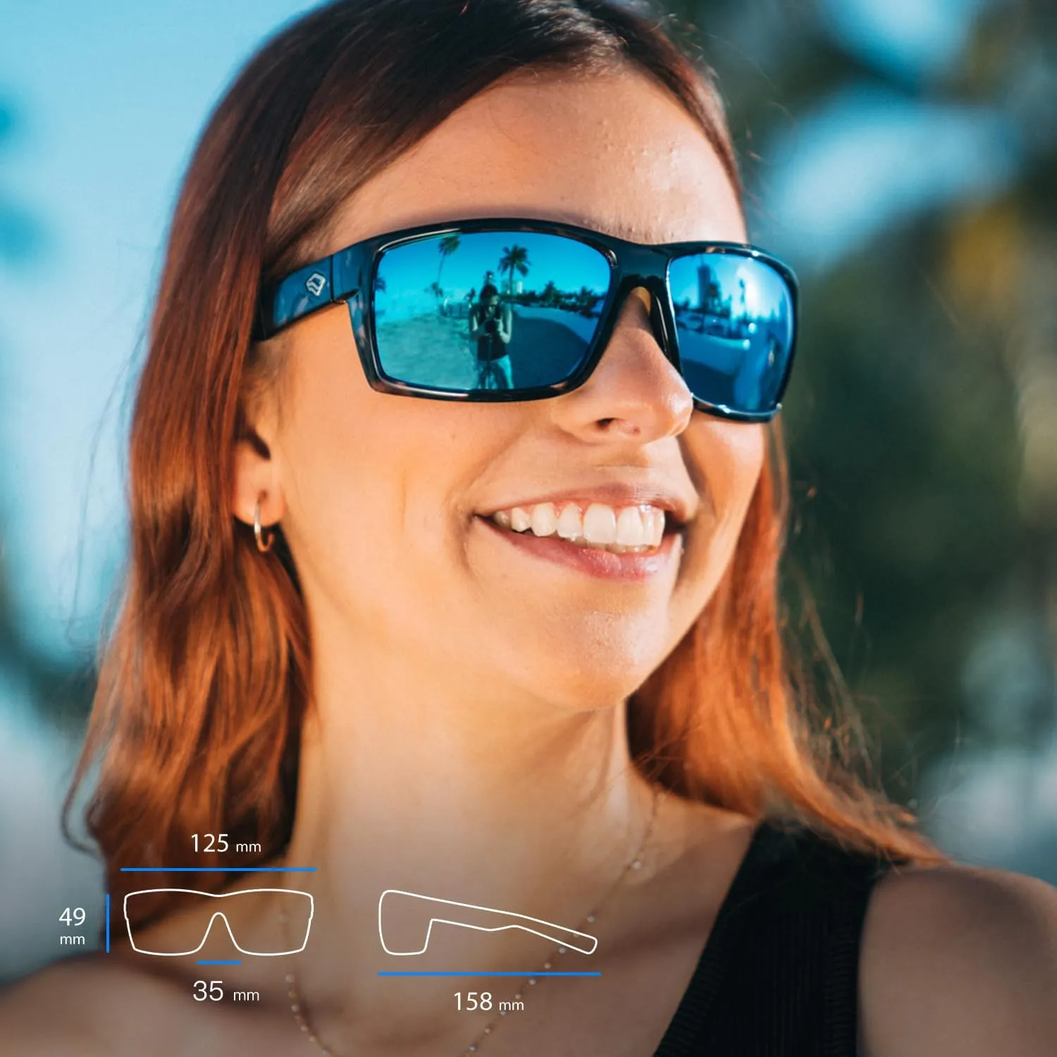 TOREGE Sports Polarized Sunglasses for Men Women Flexible Frame Cycling Running Driving Fishing Mountaineering TR24