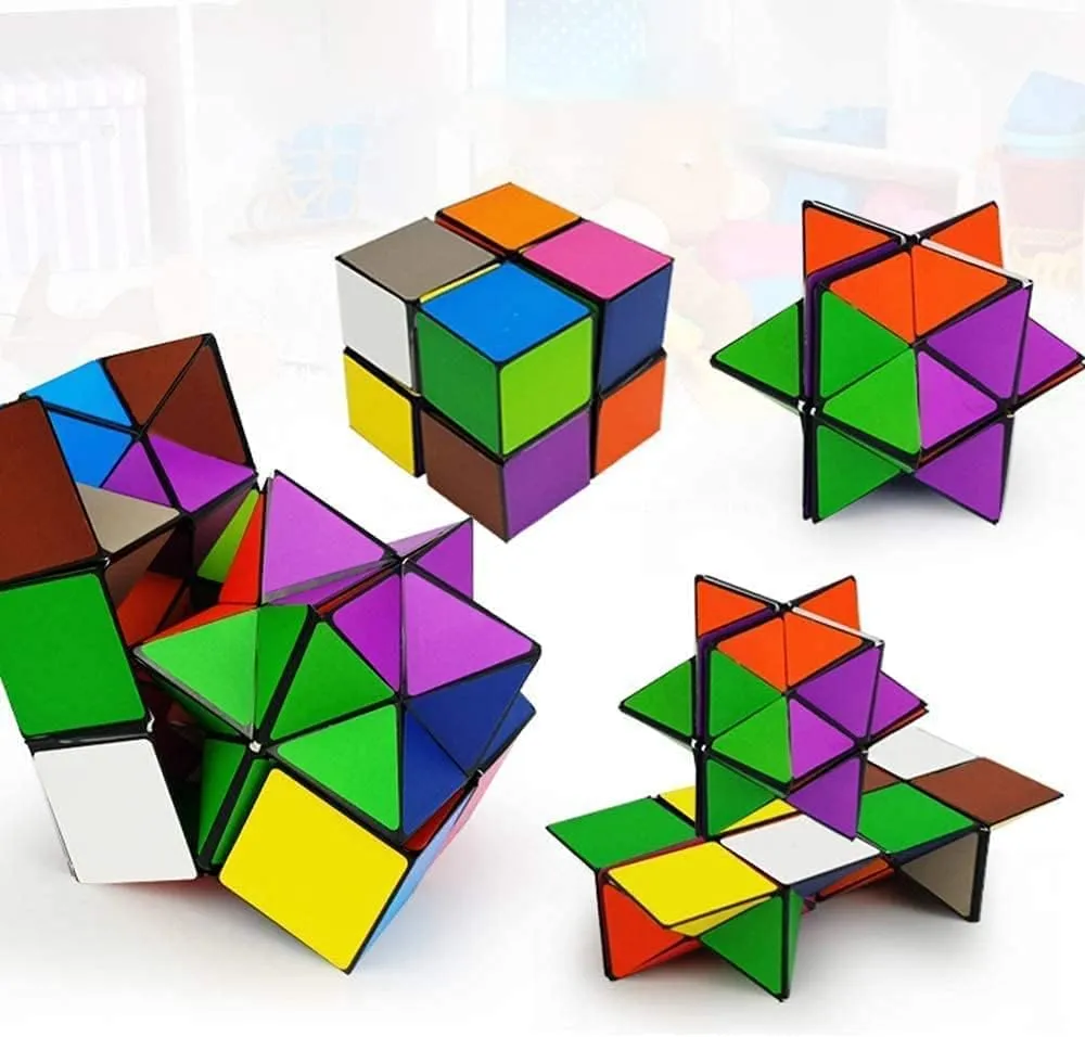 Toys for Boys Age 8-12 Gifts,Star Cube Magic Cube Set for 9 10 11 12 Year Old Boy Girls,Classic Infinity Cube Fidget Toy,Brain Development Puzzle Games for Children,Creative Gifts for Children