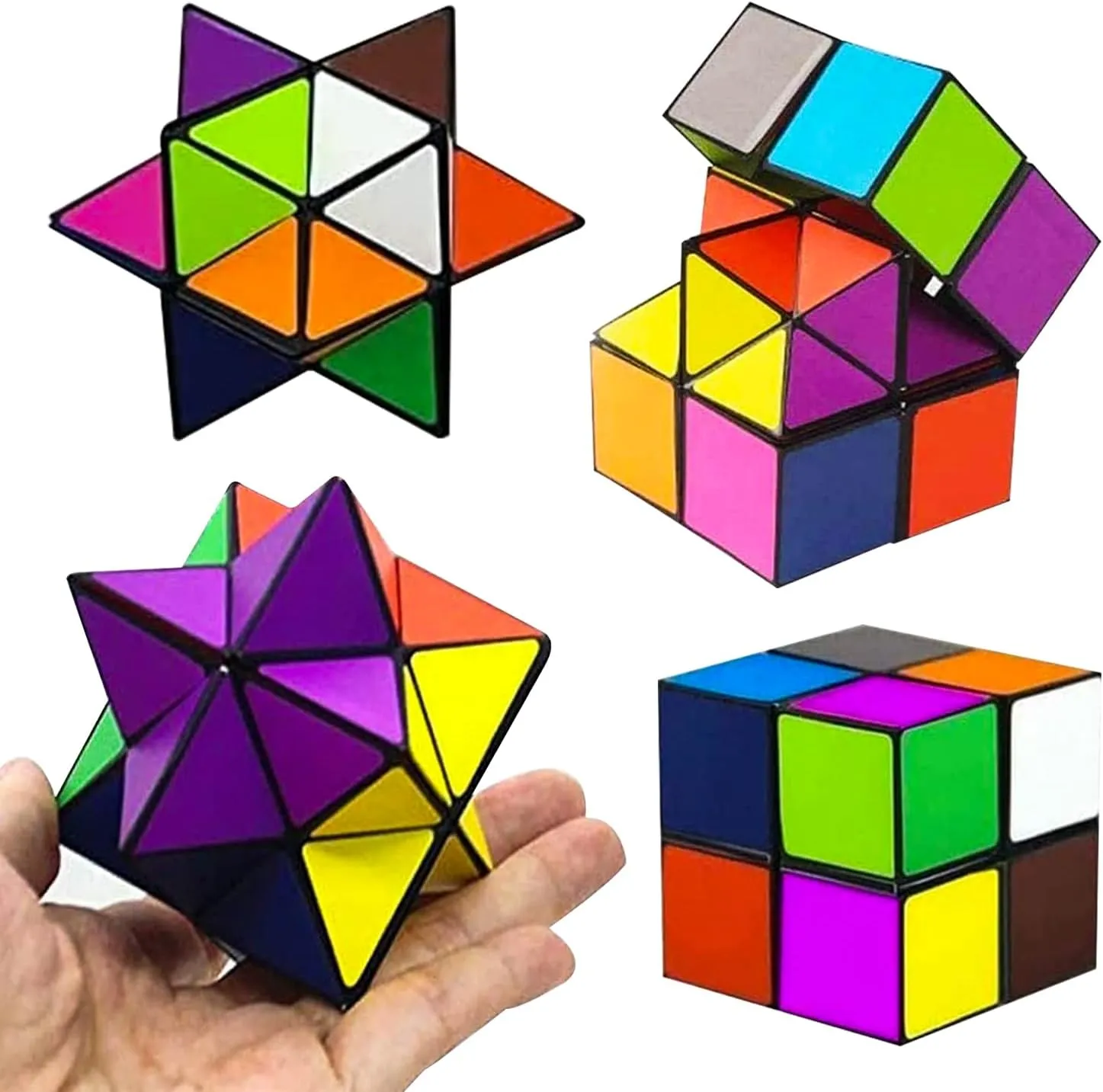 Toys for Boys Age 8-12 Gifts,Star Cube Magic Cube Set for 9 10 11 12 Year Old Boy Girls,Classic Infinity Cube Fidget Toy,Brain Development Puzzle Games for Children,Creative Gifts for Children