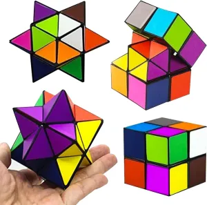 Toys for Boys Age 8-12 Gifts,Star Cube Magic Cube Set for 9 10 11 12 Year Old Boy Girls,Classic Infinity Cube Fidget Toy,Brain Development Puzzle Games for Children,Creative Gifts for Children