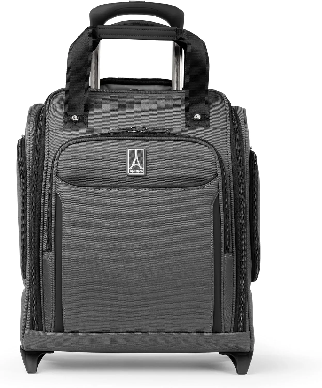 Travelpro Crew Classic Lightweight Softside Luggage, Rolling Underseat Carry on Bag, 14" Laptop or Tablet Sleeve, Men and Women, 17-Inch, Titanium Grey