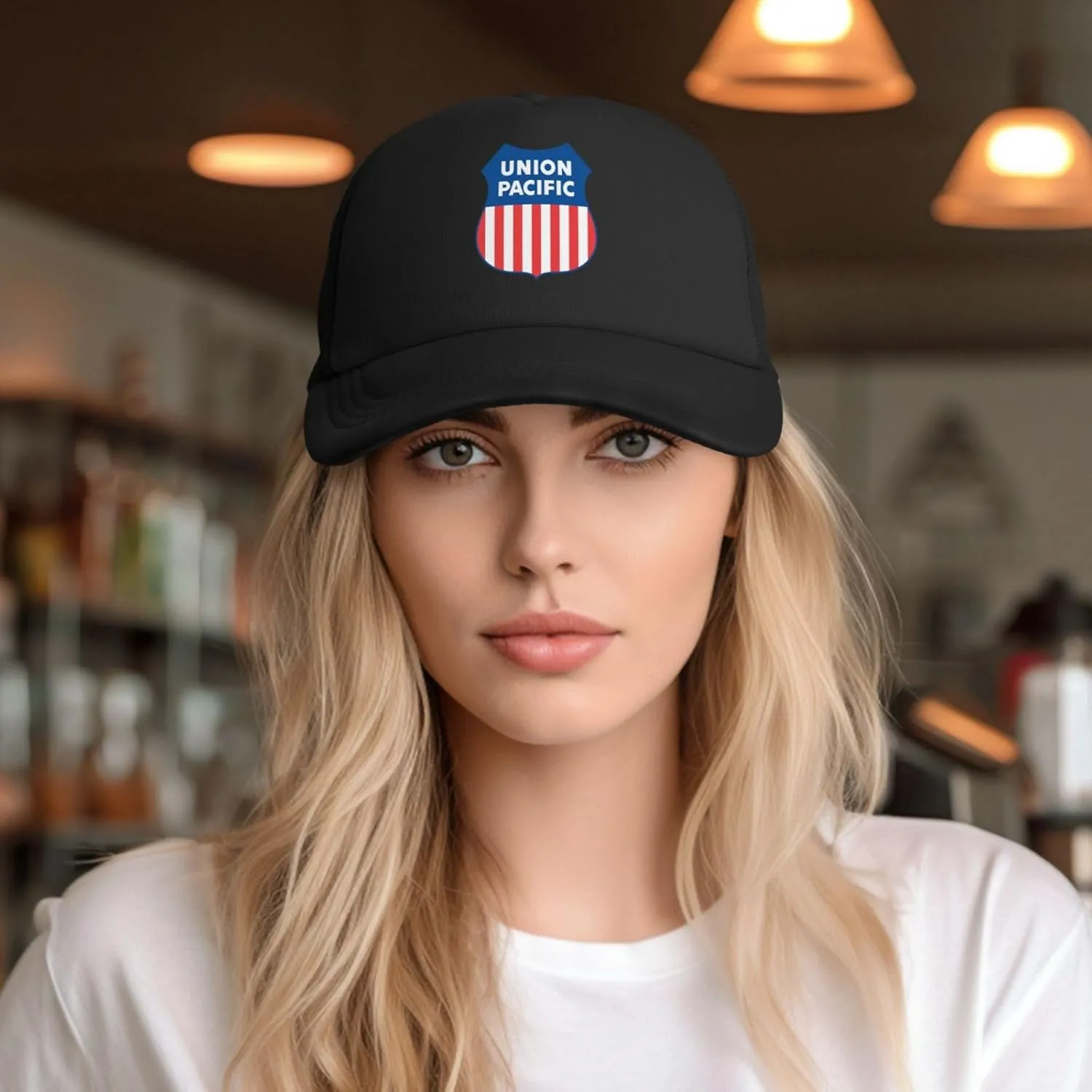 Union Pacific Railroad Mesh Hat Baseball Cap for Men Women Adjustable Trucker Hat Dad Hat
