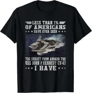 USS John F. Kennedy CV-67 Aircraft Carrier Sailor Veteran T-Shirt