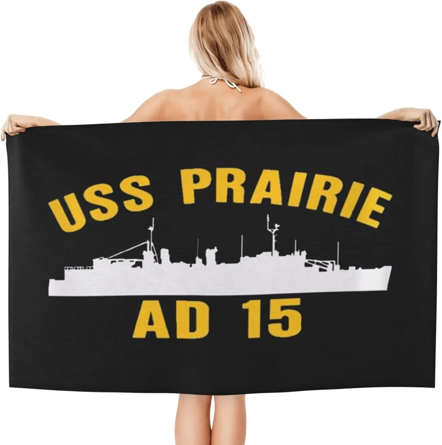 USS Prairie Ad 15 Bath Towels, Super Absorbent Compact Quick Dry Lightweight Towels Perfect for Gym Travel Camp Pool 32" X52in