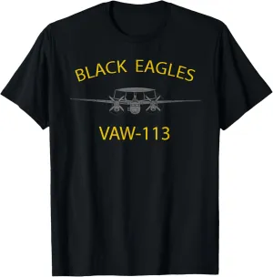VAW-113 "Black Eagles" Squadron E-2 Hawkeye T-shirt T-Shirt