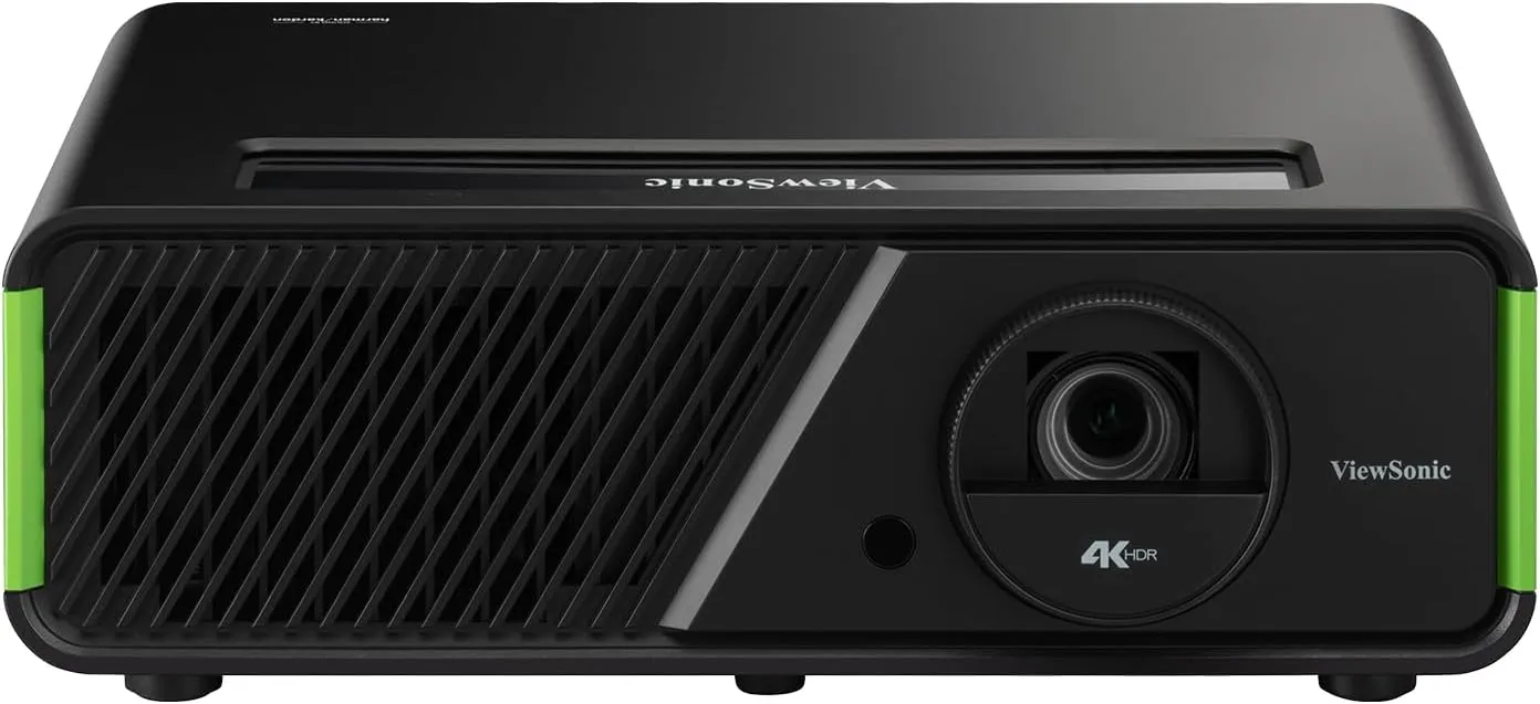 ViewSonic X1-4KPro 4K UHD LED Projector Designed for Xbox with Built-in Google TV and Netflix, 2500 ANSI Lumens, H/V Keystone, 4 Corner Adjustment, 1.3x Optical Zoom for Smart Home Theater