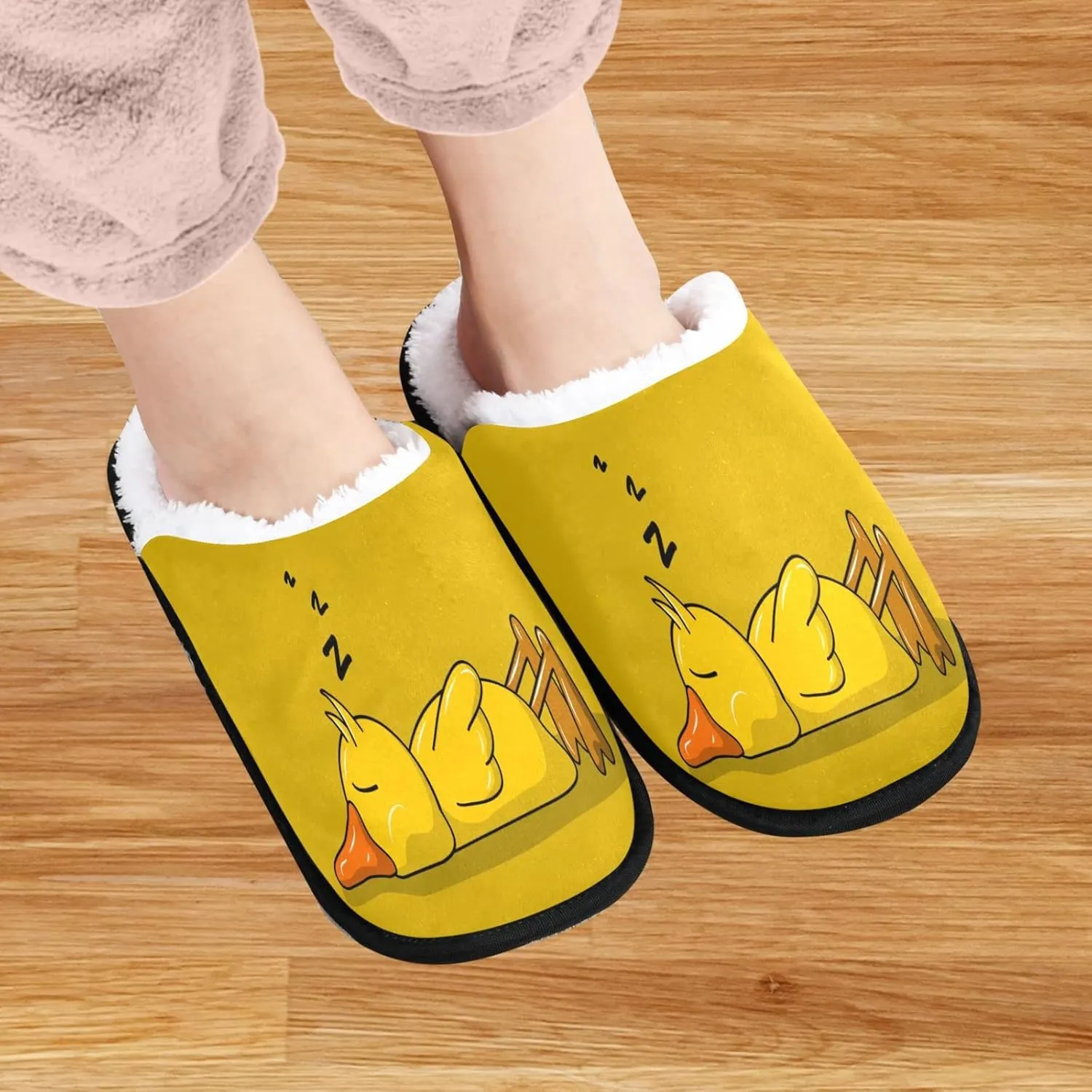 Visesunny Modern Cute Funny House Slippers for Women Men - Unisex Indoor Outdoor