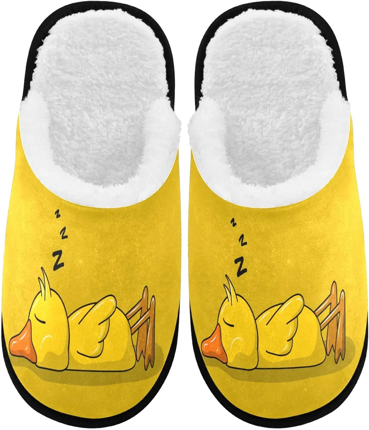 Visesunny Modern Cute Funny House Slippers for Women Men - Unisex Indoor Outdoor