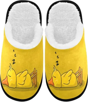 Visesunny Modern Cute Funny House Slippers for Women Men - Unisex Indoor Outdoor
