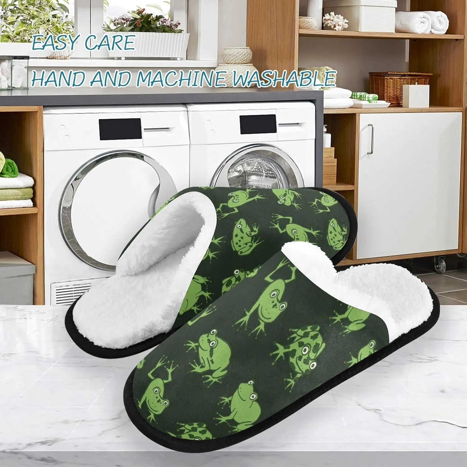 visesunny Slippers for Women Mens Stylish Foral Winter Warm Memory Foam Cotton Home Slippers Soft Plush Fleece Slip on House Slippers for Girls Indoor Outdoor Shoes