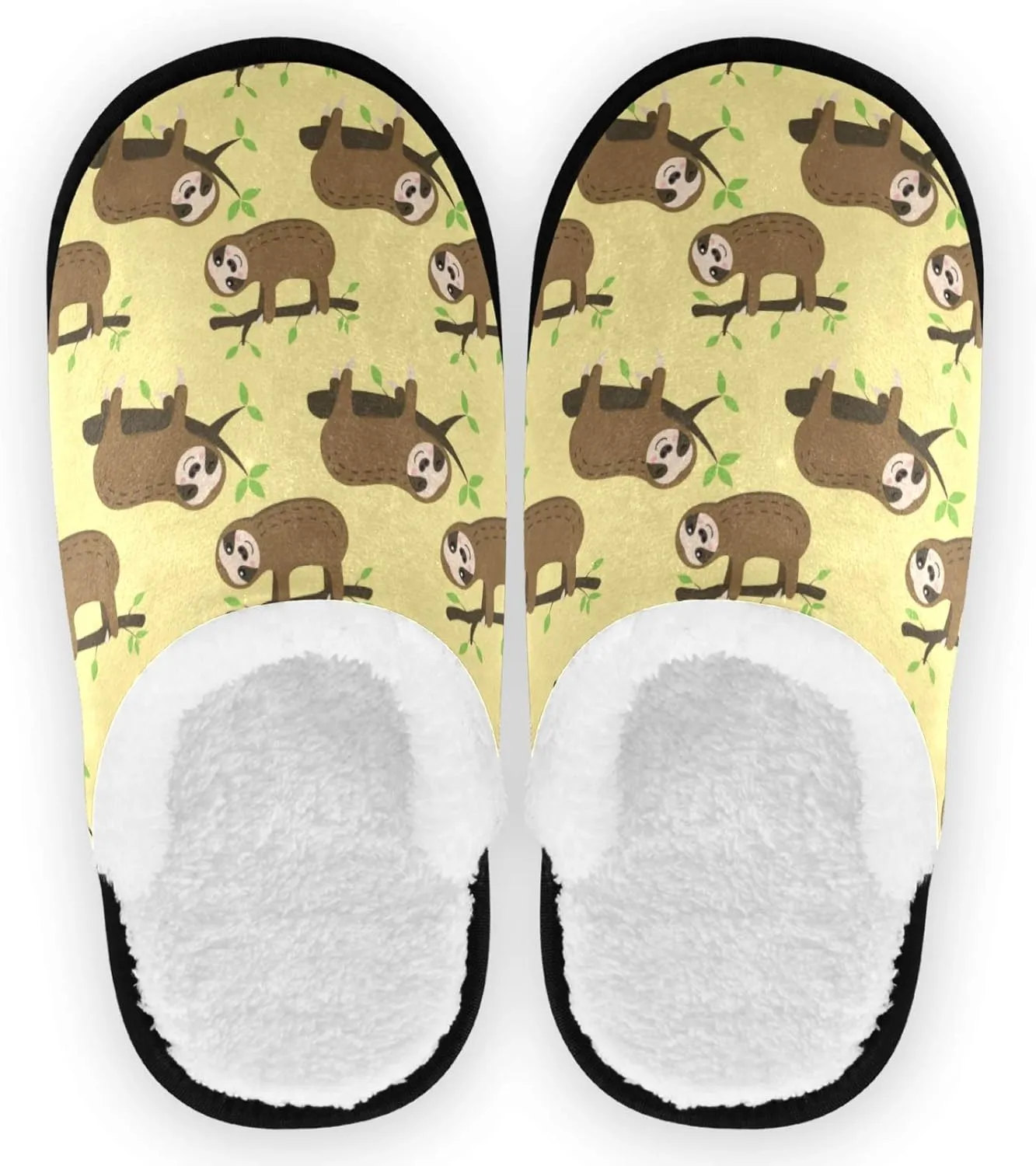 visesunny Slippers for Women Mens Winter Warm Memory Foam Cotton Home Slippers Women's House Slippers Bedroom Slippers Cozy Indoor Outdoor Shoes Unisex