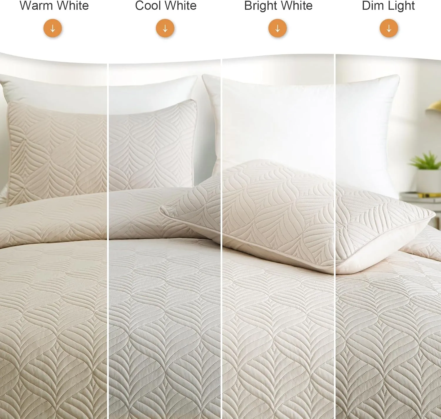 Whale Flotilla Elegant Extra Soft Quilts Queen Size, 3-Piece Lightweight Modern Geometric Full Queen Quilt Bedding Sets Bedspread Coverlet for All Seasons, Brich Beige