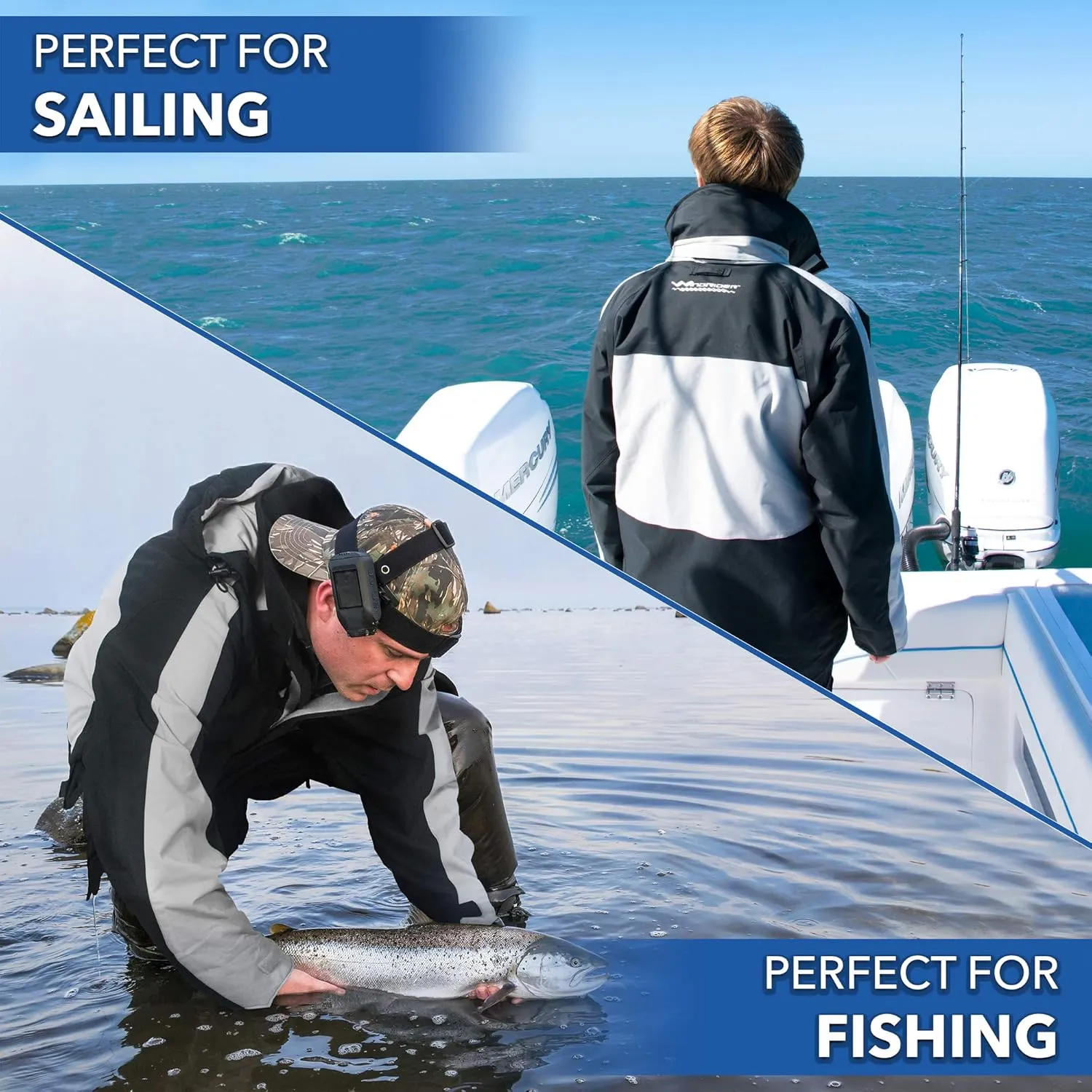 WindRider Pro Rain Jacket | Foul Weather Jacket | Fishing, Sailing, Boating