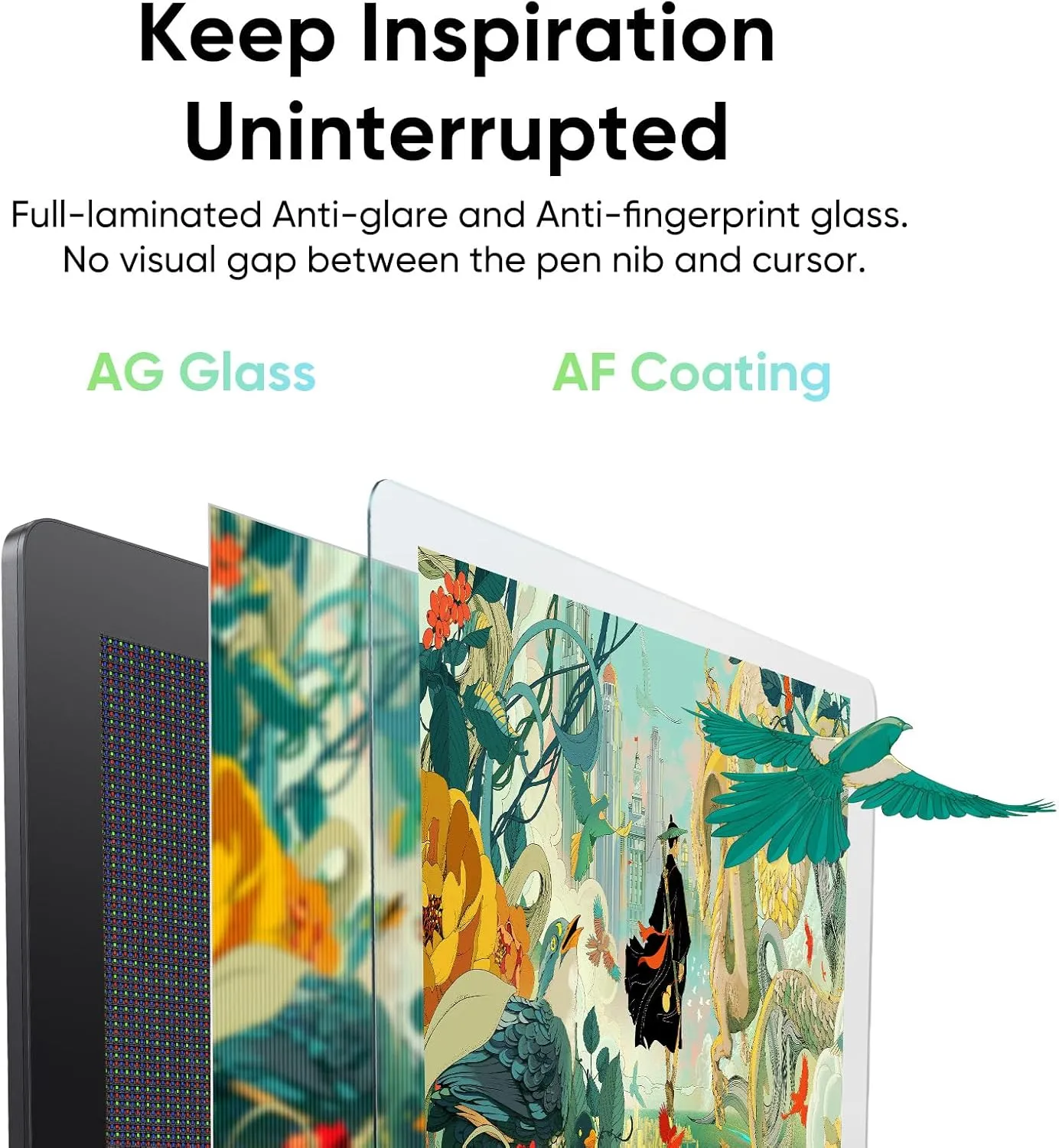 XPPen Artist Pro 24 Gen2 165hz Drawing Tablet with Screen, △E < 1 Graphic Tablet with Full Laminated AG Screen, Drawing Monitor with Dual 16384 Pen Pressure Battery-Free Stylus, Mini Keydial, 23.8"