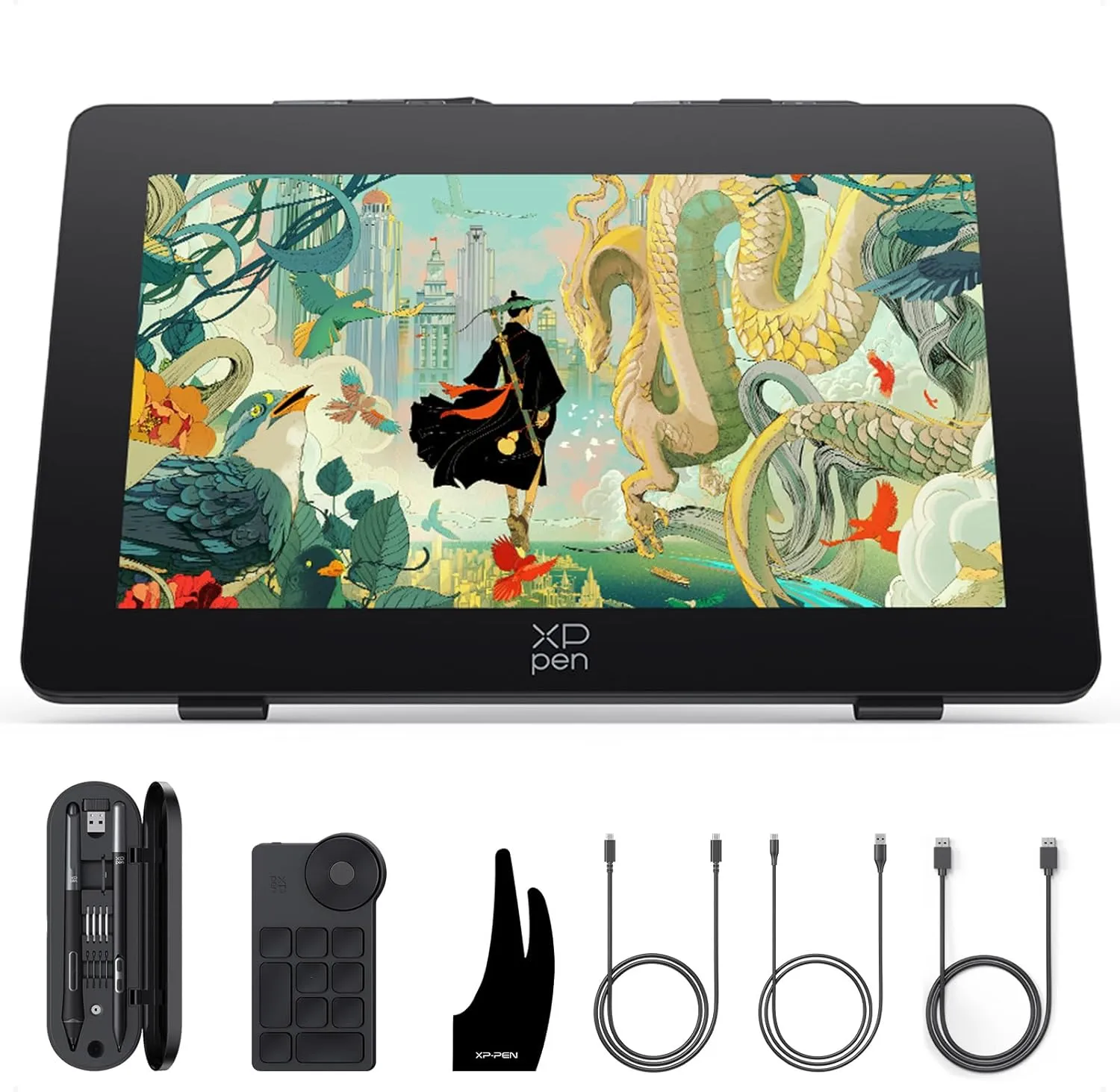 XPPen Artist Pro 24 Gen2 165hz Drawing Tablet with Screen, △E < 1 Graphic Tablet with Full Laminated AG Screen, Drawing Monitor with Dual 16384 Pen Pressure Battery-Free Stylus, Mini Keydial, 23.8"